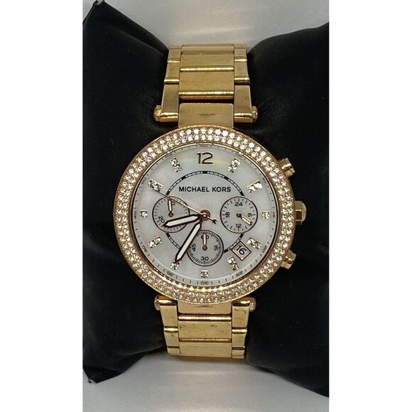 Michael Kors Parker MK5491 Womens Stainless Steel Analog Dial Quartz Watch WO351 - Picture 3 of 12